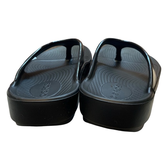 OOFOS Sandals Womens Size 6 Oolala Satin Thong Flip Flop Comfort Cushion Walking - Picture 5 of 9